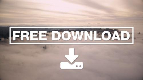 Aerial drone flying over the trees above the clouds Video