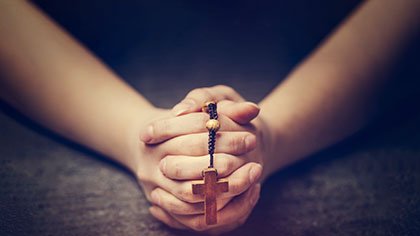 Religion Praying With Hope